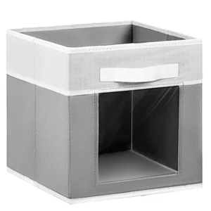 Custom Foldable Non-Woven Fabric Storage Box With Clear Windows