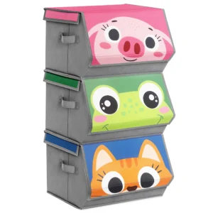 China Factory Price Custom Fabric Cloth Storage Bins with Lids