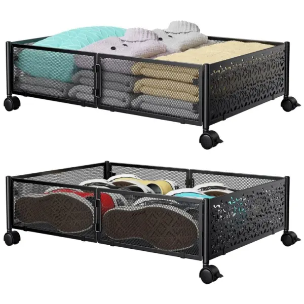 Bulk Tool-free Assembly Metal Underbed Storage Containers