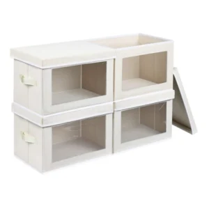 China Factory Price Decorative Fabric Storage Bins with Lids