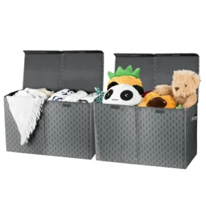 Bulk Collapsible Linen Fabric Storage Bins