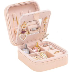 OEM travel jewelry box with mirror