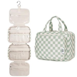 Hanging toiletry bag