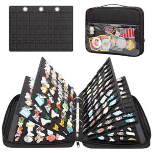 Custom pin binder with velvet pages