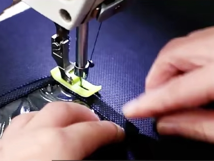 Sewing machine stitching