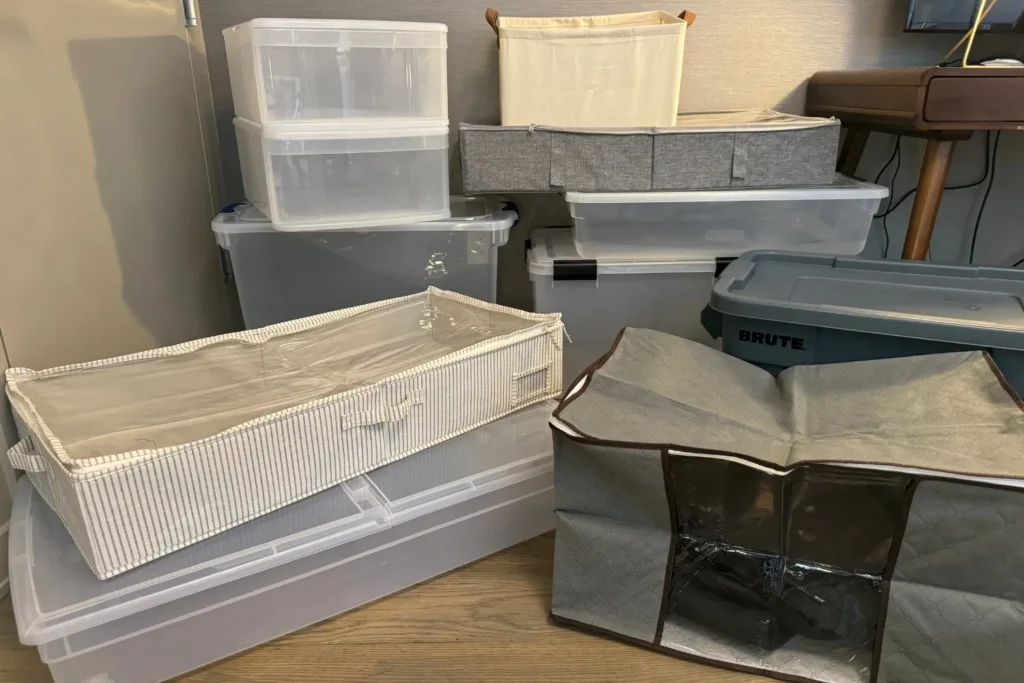 clothing storage organizers box
