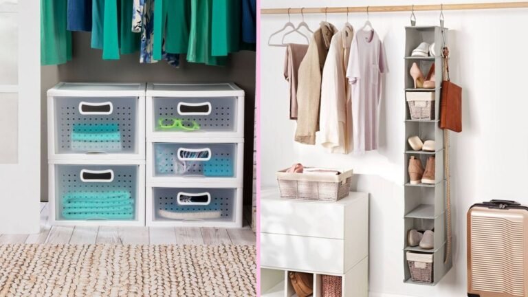 hanging closet organizer