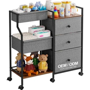 Wholesale Extra Large Baby Diaper Caddy Organizer Cart