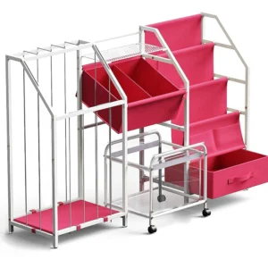 Wholesale 3-in-1 Kids Toy Storage Shelf with Bookshelf