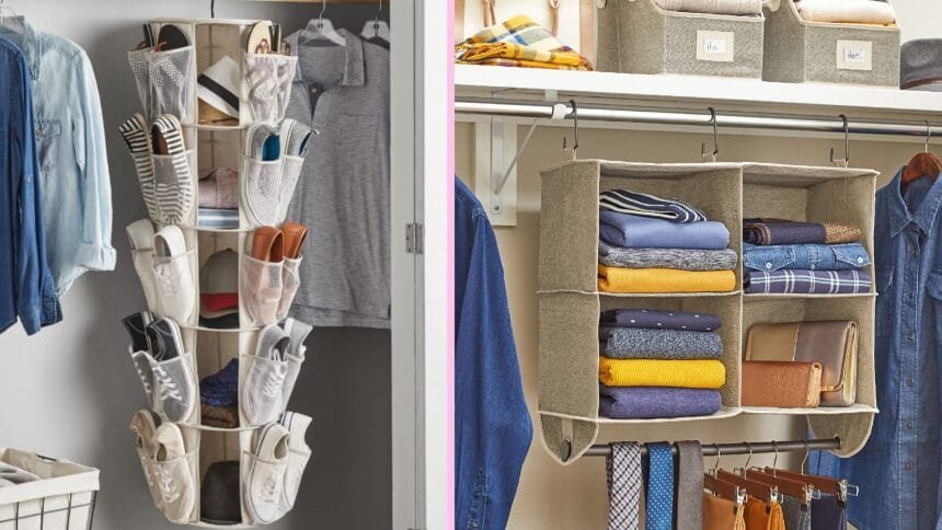 best hanging closet organizer
