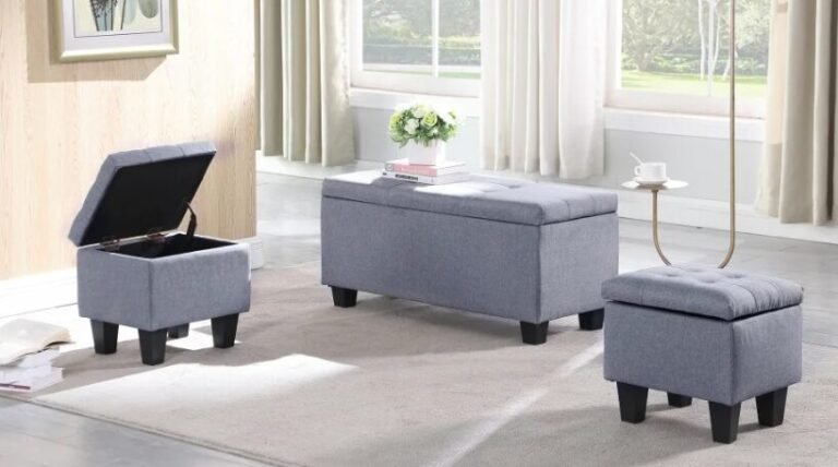 chair with storage ottoman