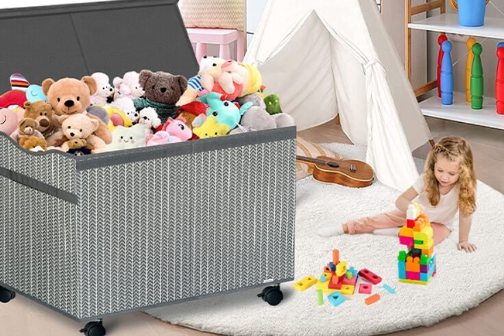 toy box with wheels