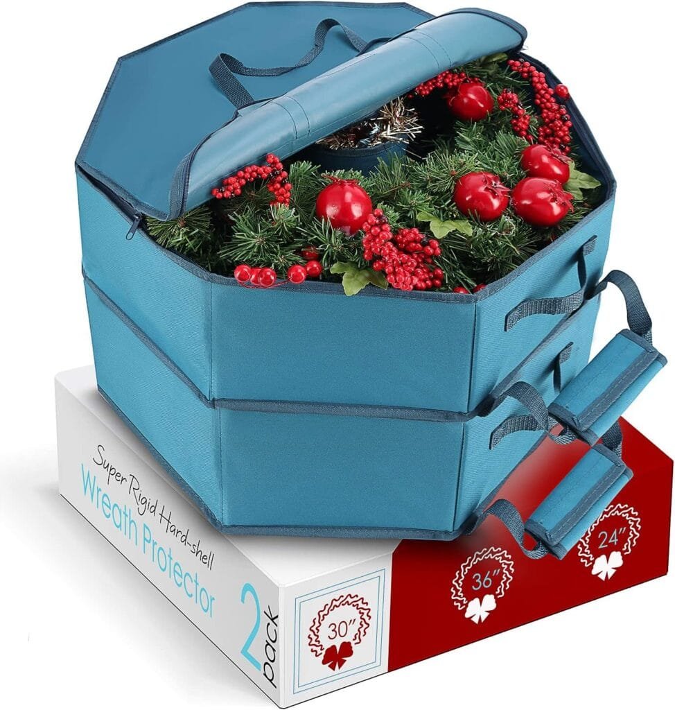 How to store Christmas wreaths with professional hanging and hard shell storage solutions