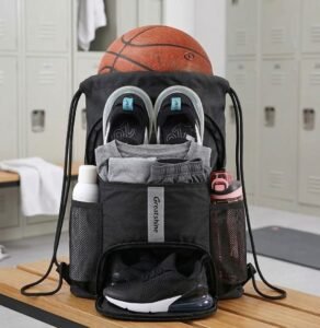 Best gym bags for men 2026, drawstring gym bag with sealed shoe compartment, top rated gym bag for daily use and commute
