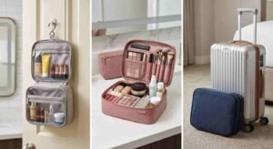 Factory-tested travel makeup bag sizes, exactly what fits inside for weekend trips, wholesale custom oxford cosmetic bags for beauty brands