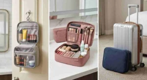 Factory-tested travel makeup bag sizes, exactly what fits inside for weekend trips, wholesale custom oxford cosmetic bags for beauty brands