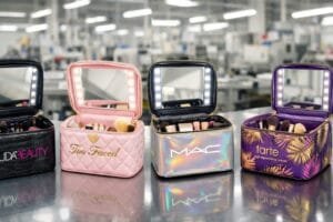 Custom OEM LED makeup bags for beauty brands and retailers, wholesale cosmetic bag manufacturer China