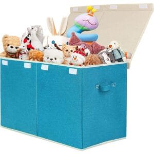Blue custom kids toy storage organizer for Amazon FBA private label sellers