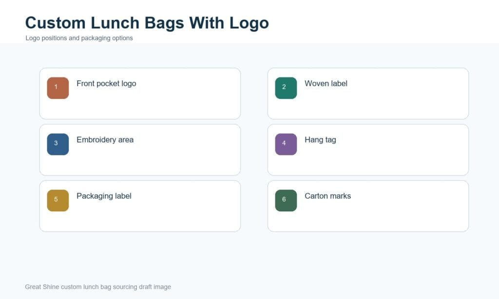 Custom lunch bags with logo options