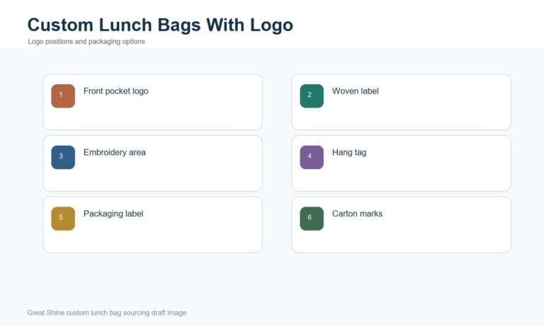 Custom lunch bags with logo options