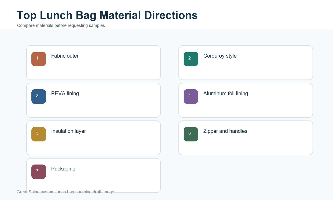 Top lunch bag materials for private label buyers