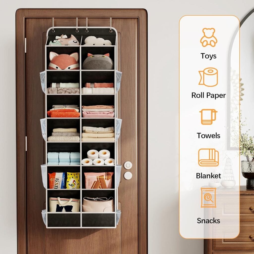 Over door shoe organizer structure reference
