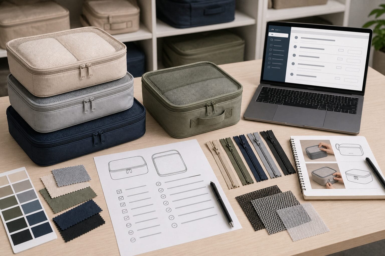 Sourcing checklist for choosing a custom packing cubes manufacturer.
