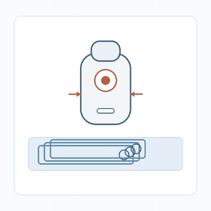 Temporary cordless electric vacuum pump kit illustration for storage bags