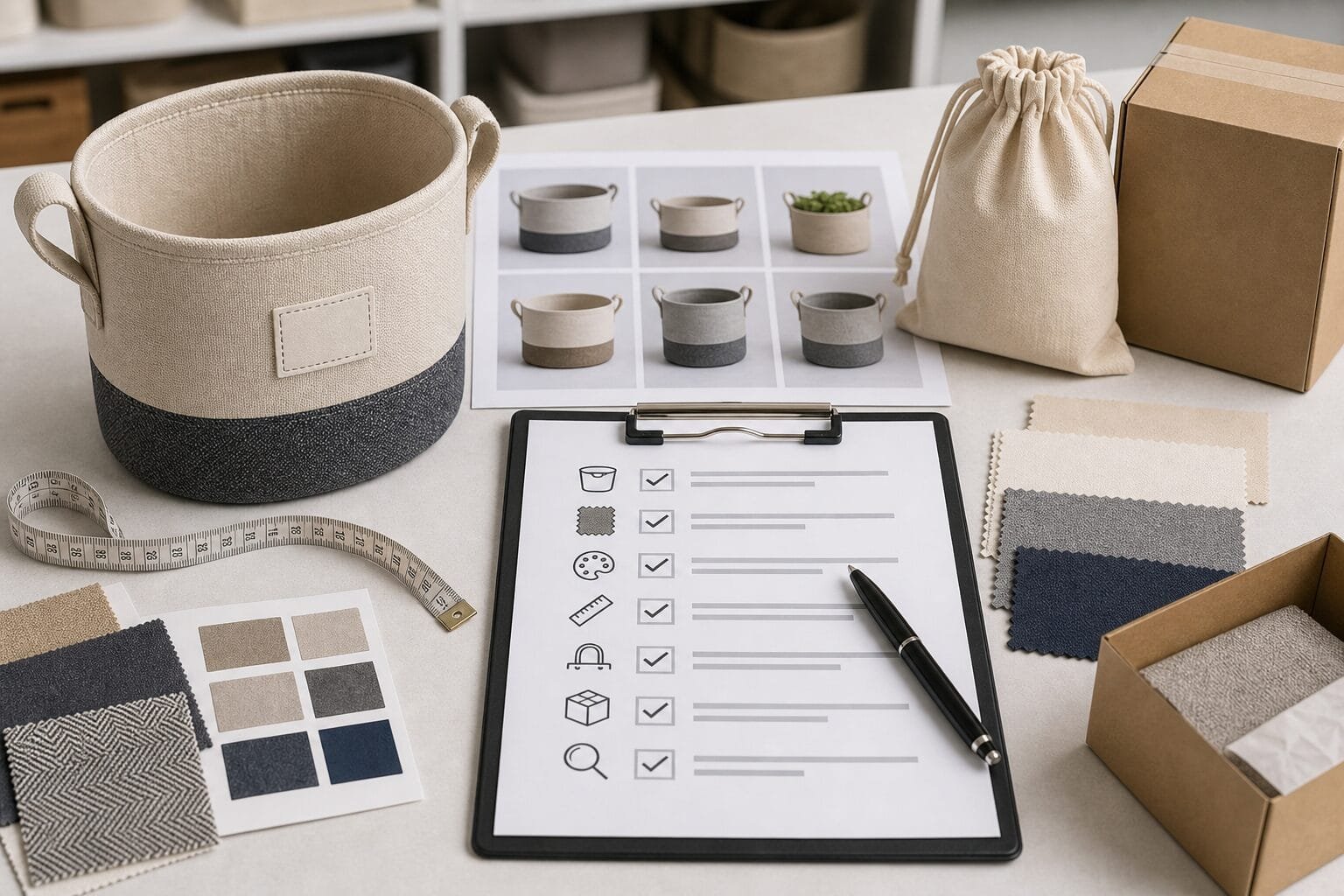 RFQ checklist for custom storage basket sourcing.
