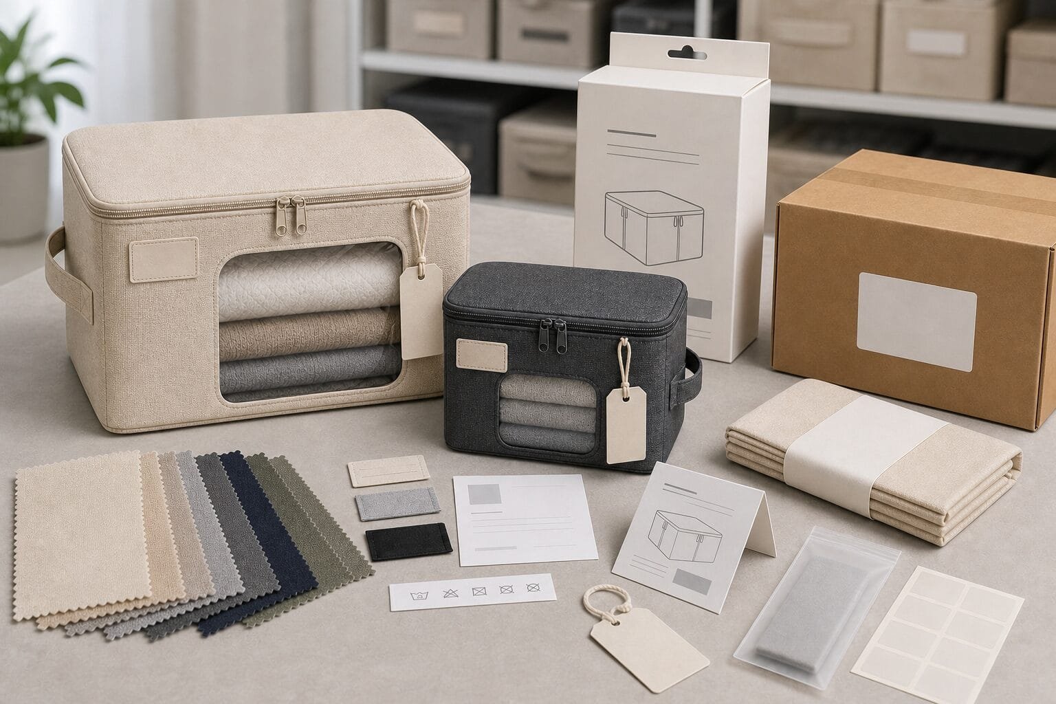 Private label storage bag customization options for OEM and ODM programs.