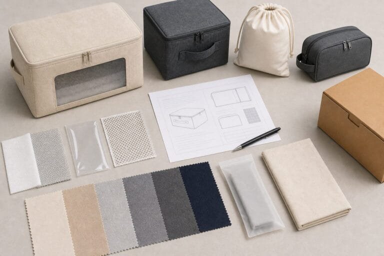 Wholesale storage bag material options for OEM buyers.