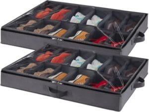 Canvas material for custom shoe storage products