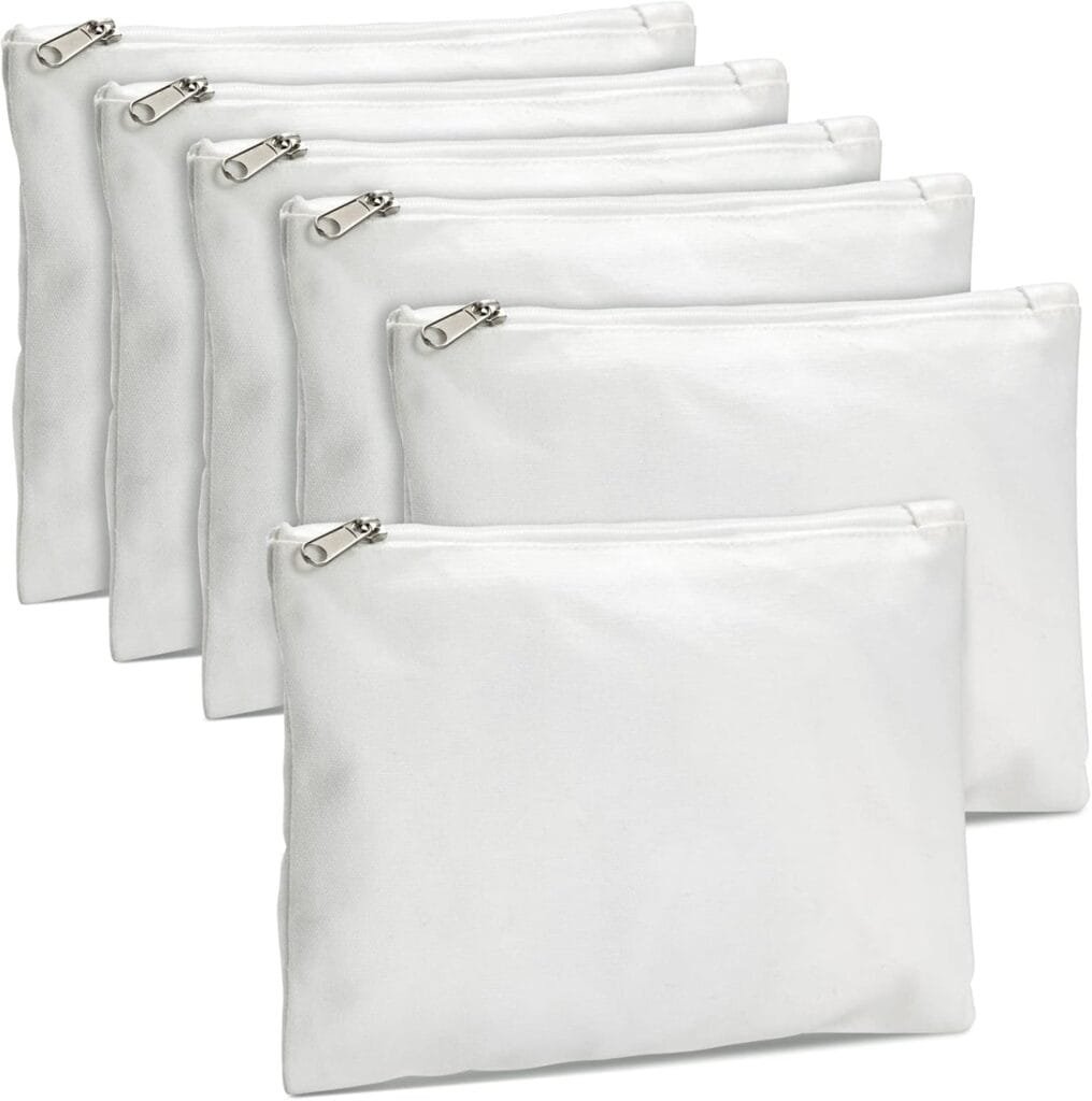 Canvas fabric material sample for cosmetic bags