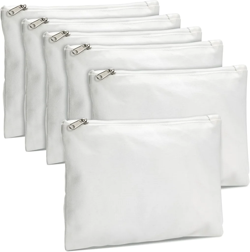 Canvas fabric material sample for cosmetic bags