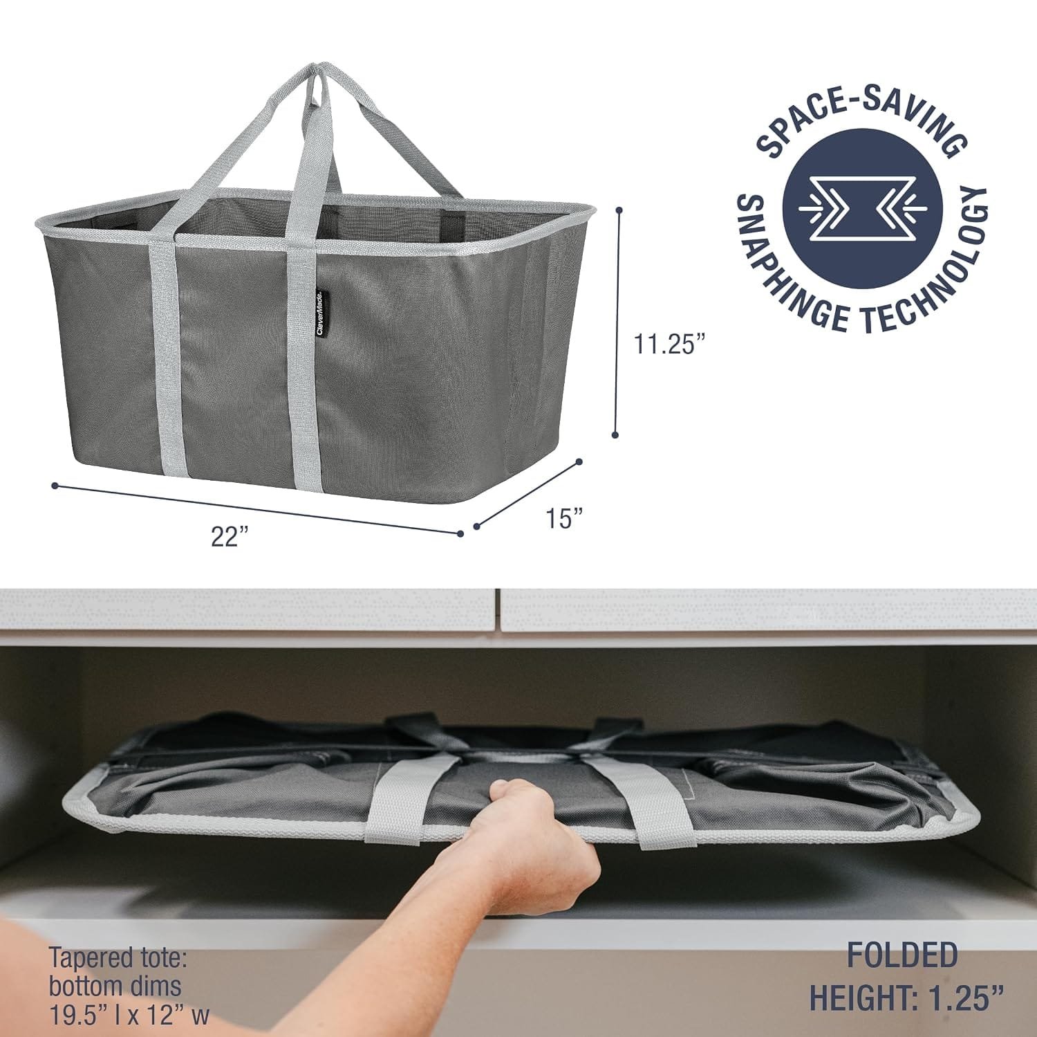 Collapsible laundry basket