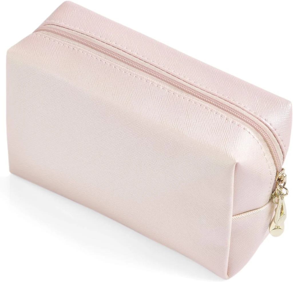 PU leather material sample for custom cosmetic bags