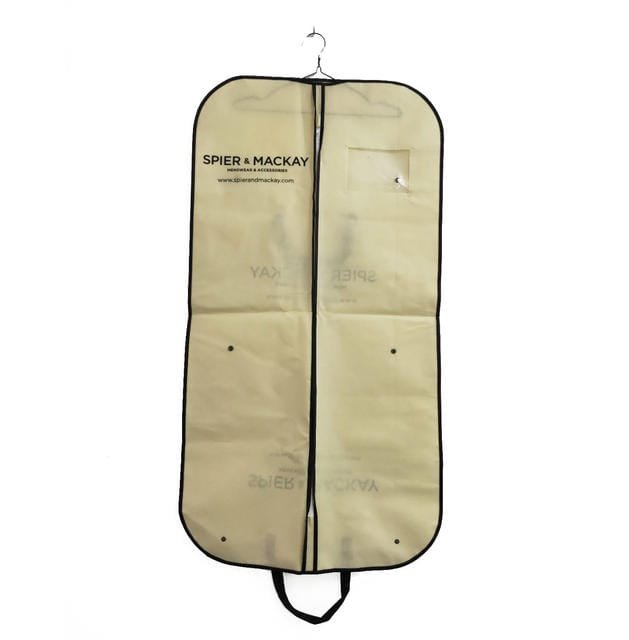 zipper sewing detail for garment bags