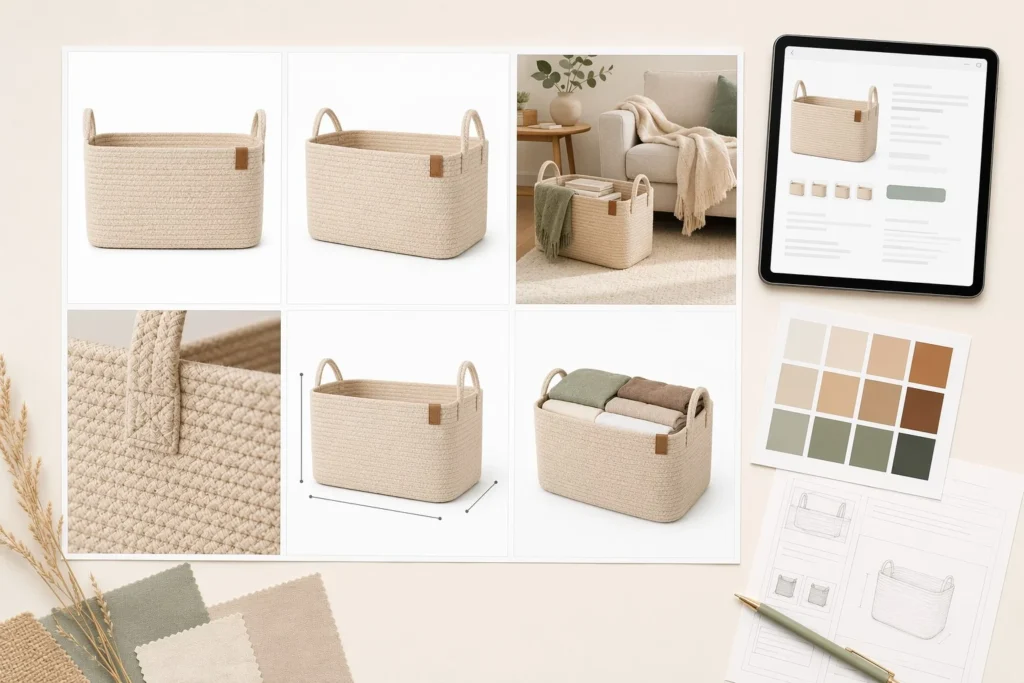 Complete Amazon FBA listing image set - 6 hero images provided free by Great Shine