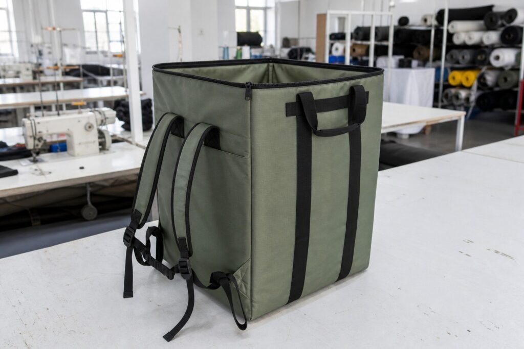 60L moving bag with padded backpack straps