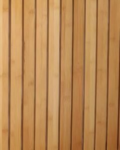 Closely spaced vertical bamboo slats