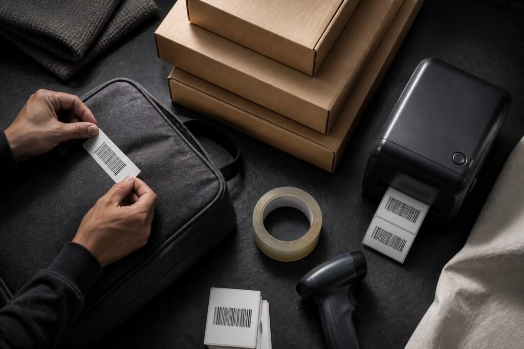 FNSKU labelling and Amazon.de FBA packaging preparation