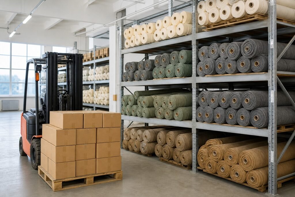 Great Shine fabric and finished goods warehouse