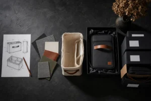Comparison of storage bag samples with different branding and materials